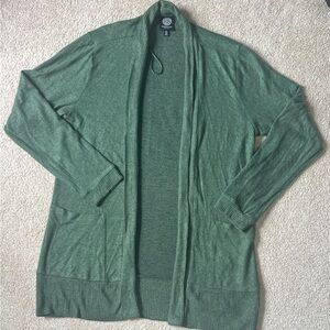 Bobeau Green Open Front Cardigan | Size PS | NWOT